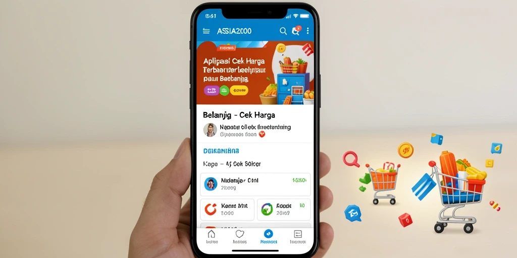 Tampilan antarmuka ASIA200 untuk cek harga produk.