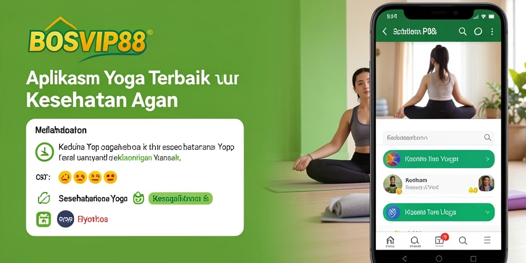 Antarmuka BOSVIP88 memperlihatkan berbagai pose yoga yang mudah diikuti.