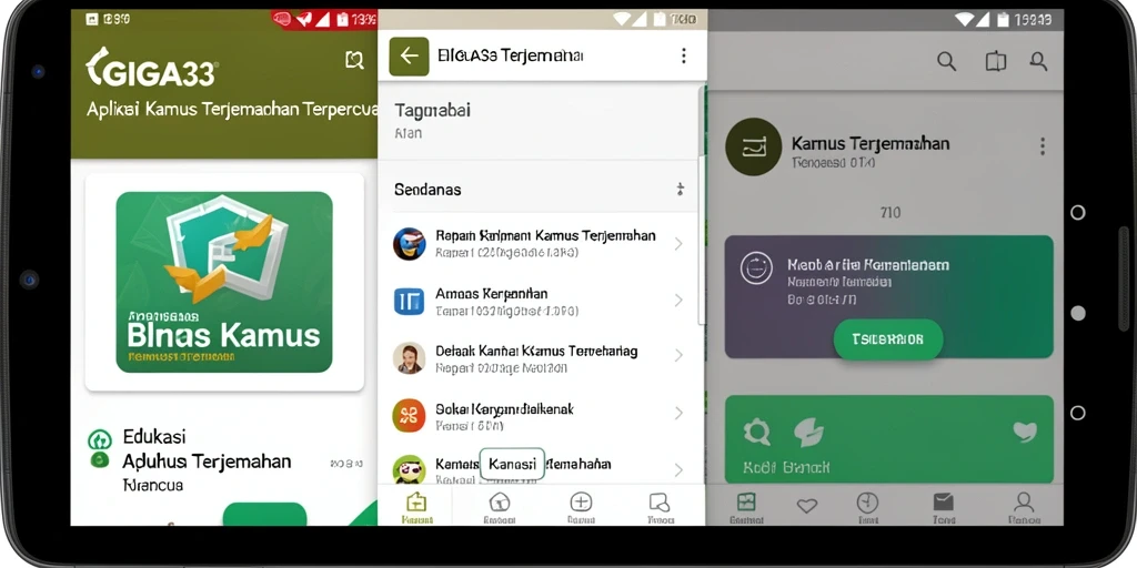 Tampilan antarmuka GIGA33 yang sederhana dan fungsional.