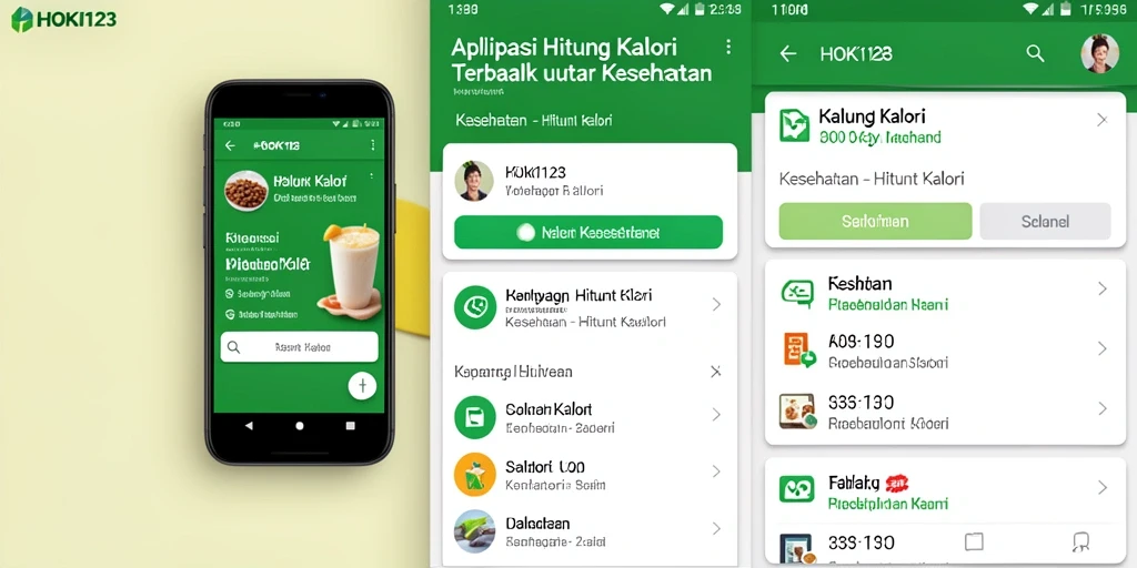 Tampilan antarmuka HOKI123 yang menunjukkan fitur Hitung Kalori.