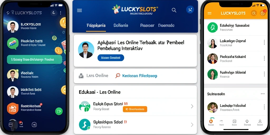 Antarmuka LUCKYSLOTS yang intuitif untuk Les Online.