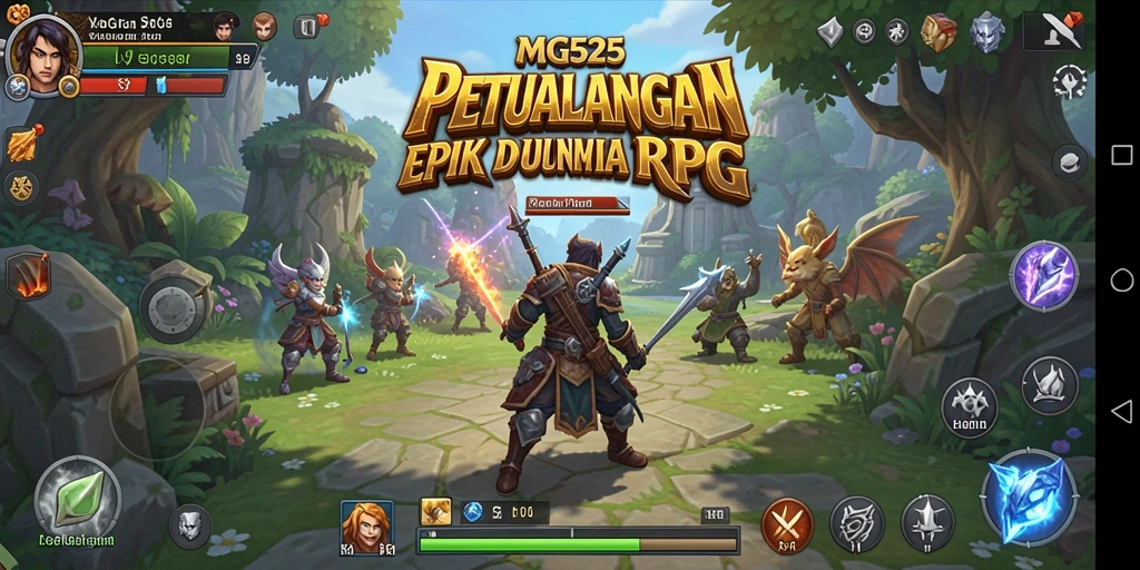 Tampilan antarmuka RPG yang menarik dan mudah digunakan.