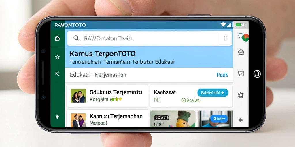 Tampilan antarmuka RAWONTOTO yang sederhana dan fungsional.