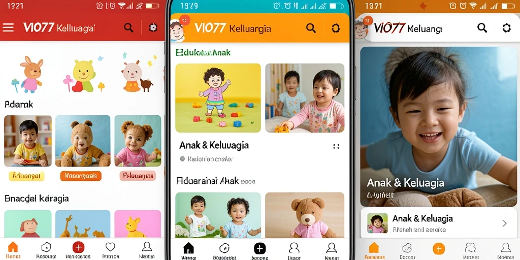 Antarmuka interaktif VIO77 untuk pembelajaran anak.